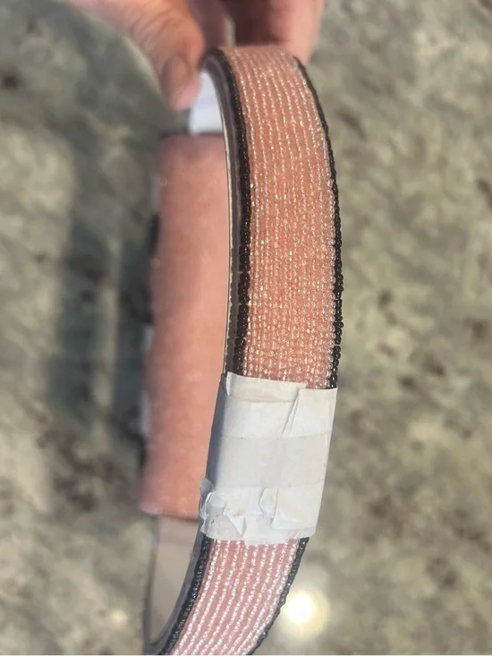 Anthropologie Hearts Pink Beaded Crossbody Bag - Picture 4 of 4